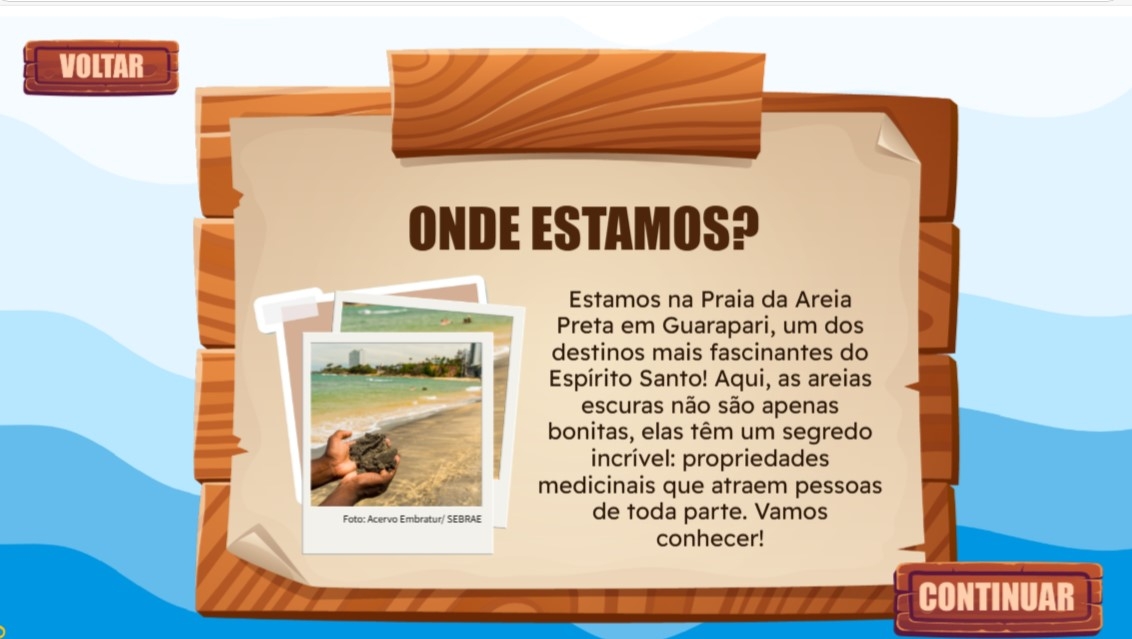 Sebrae/ES lança jogo virtual para divulgar potencial turístico do Espírito Santo